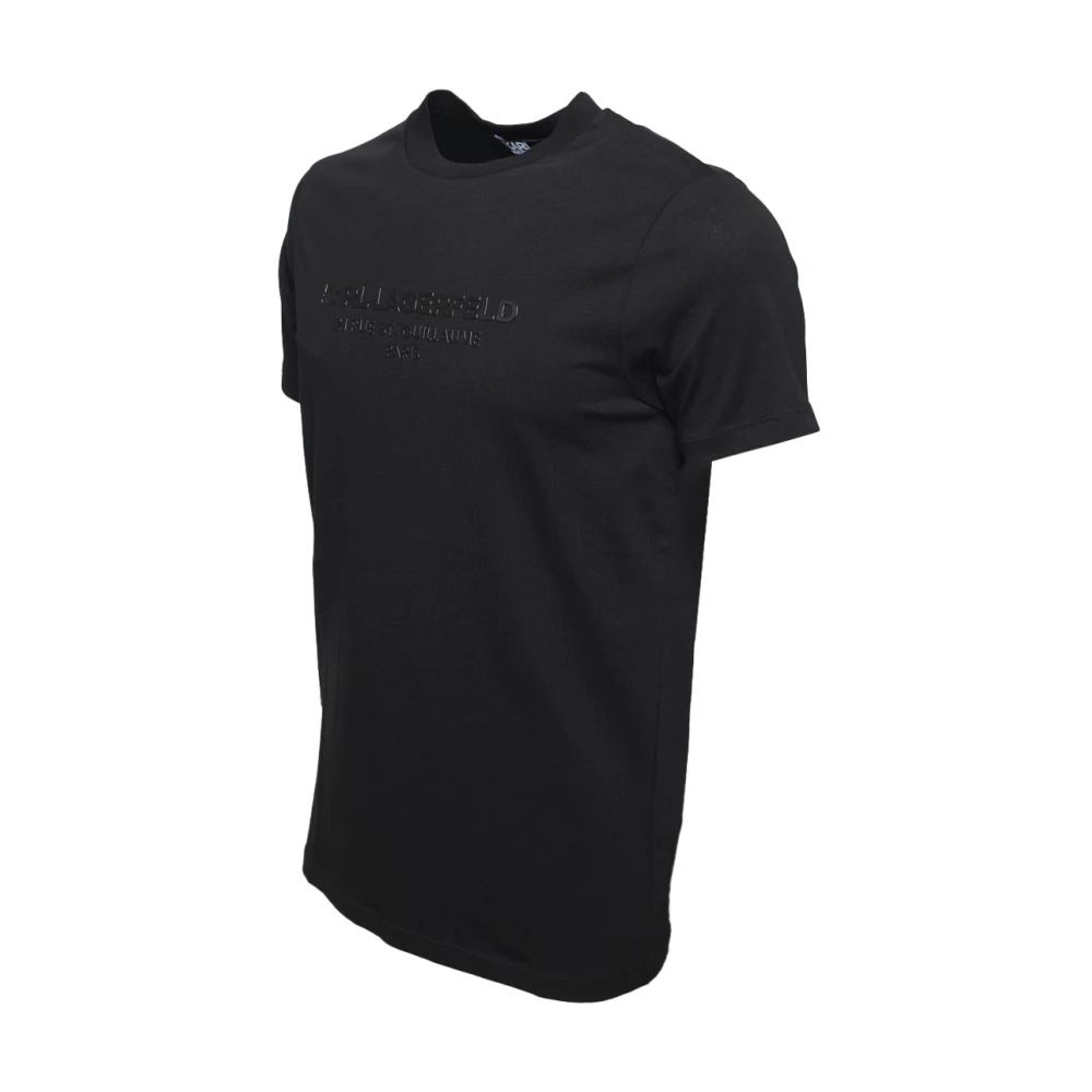 Karl Lagerfeld Zwart 3D Address T-Shirt Black Heren