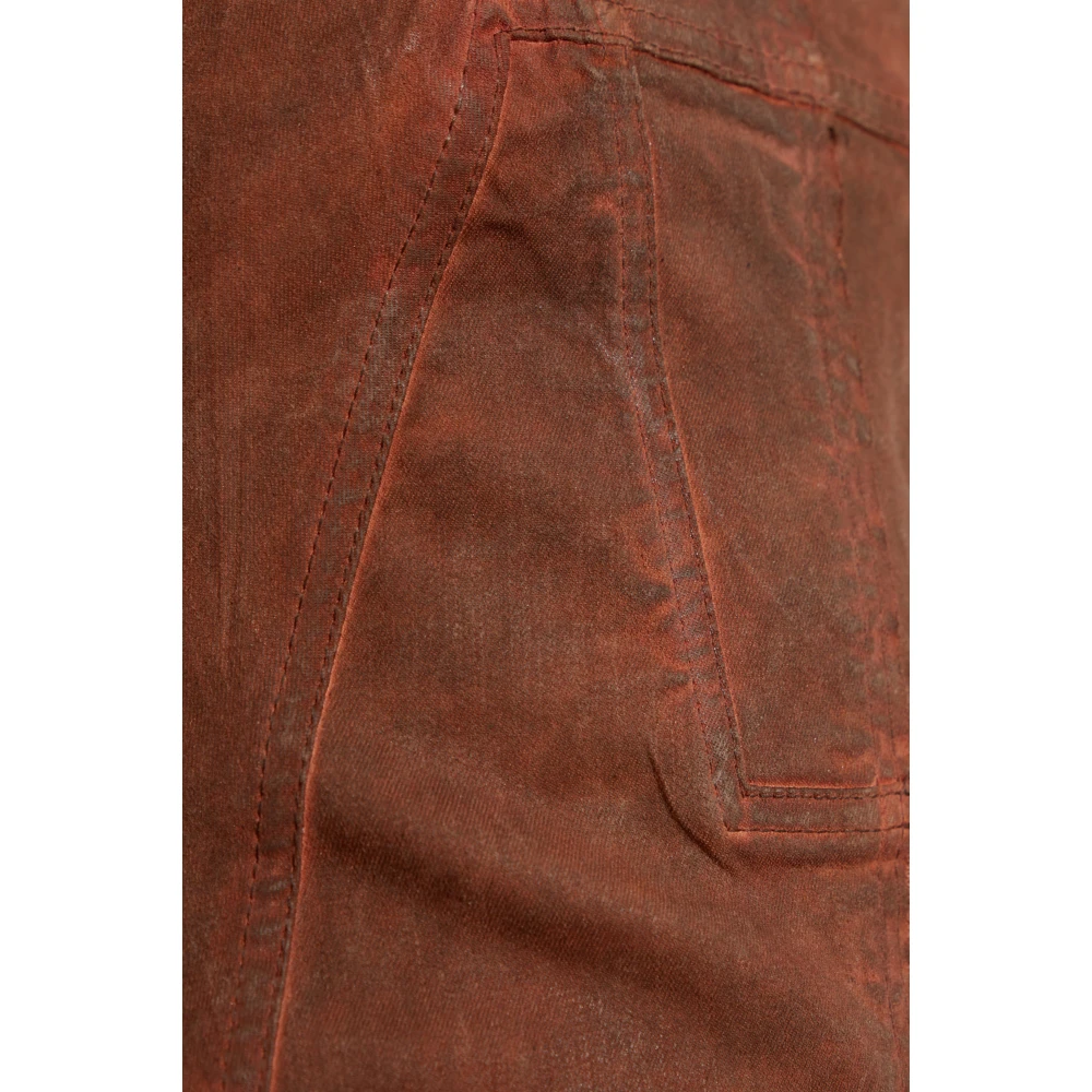 Rick Owens Korte Denim Jurk Brown Dames