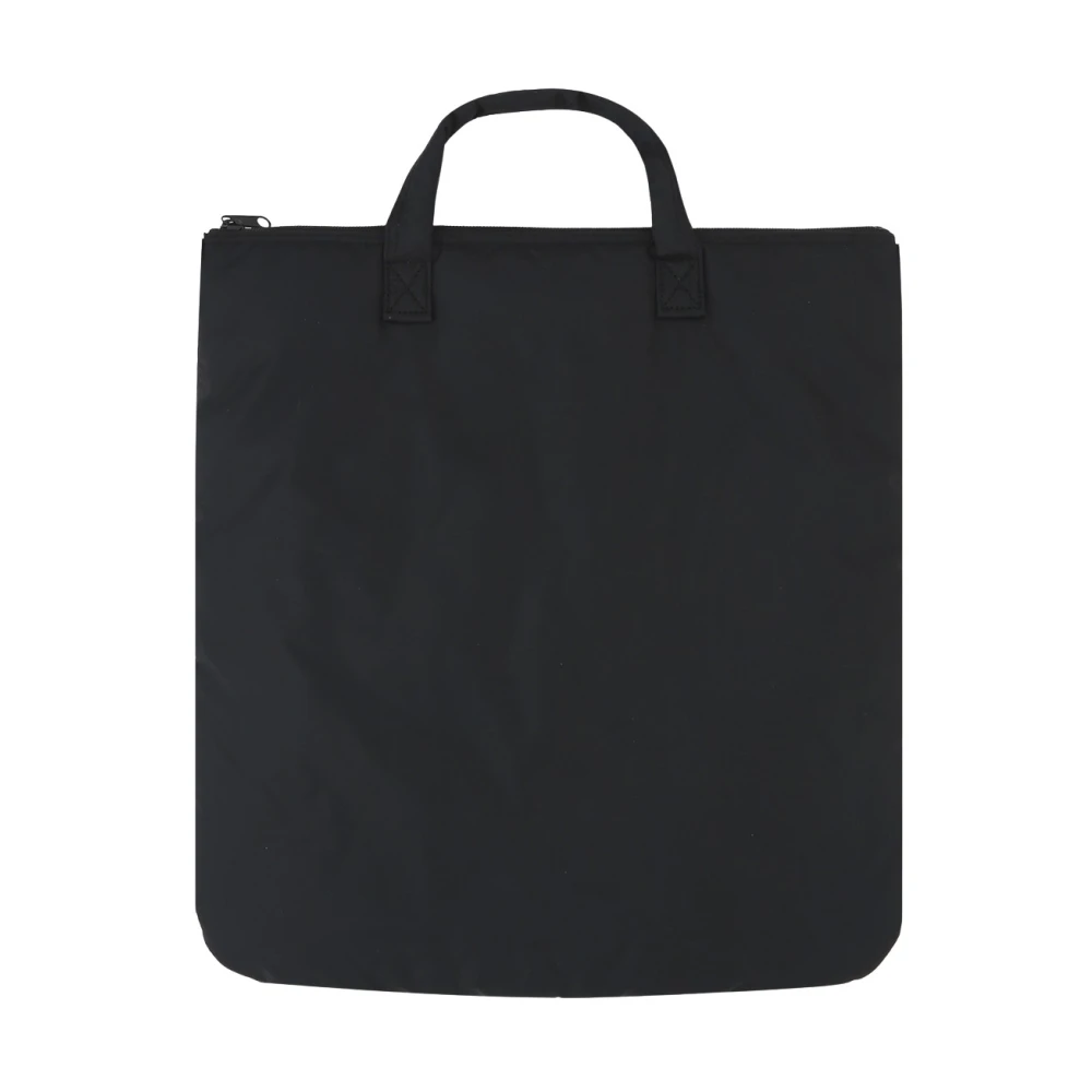 Comme des Garçons Zwarte Nylon Tote Tas met Zilveren Hardware Black Heren