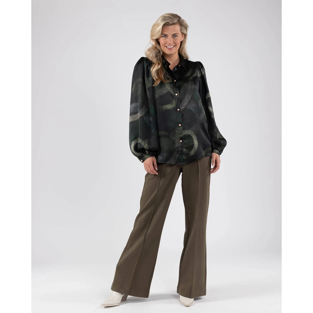 Nukus Lettie Blouse Stijlvolle Garderobe Toevoeging Green Dames