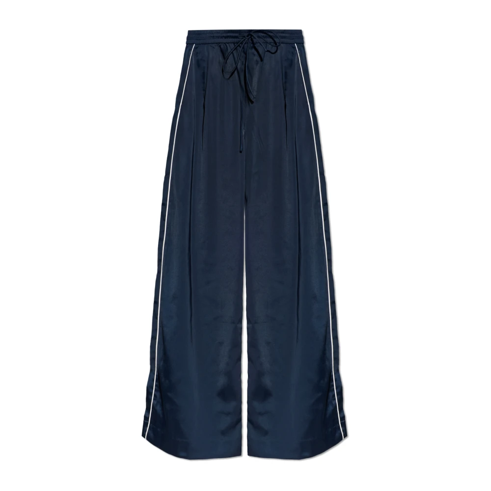 Gestuz Blue Wide Trousers, Female, 2XL, Gzbicca Trousers
