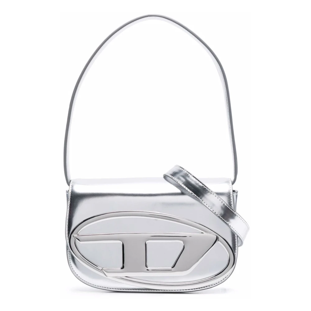 Diesel Iconische Zilveren Tas Gray Dames