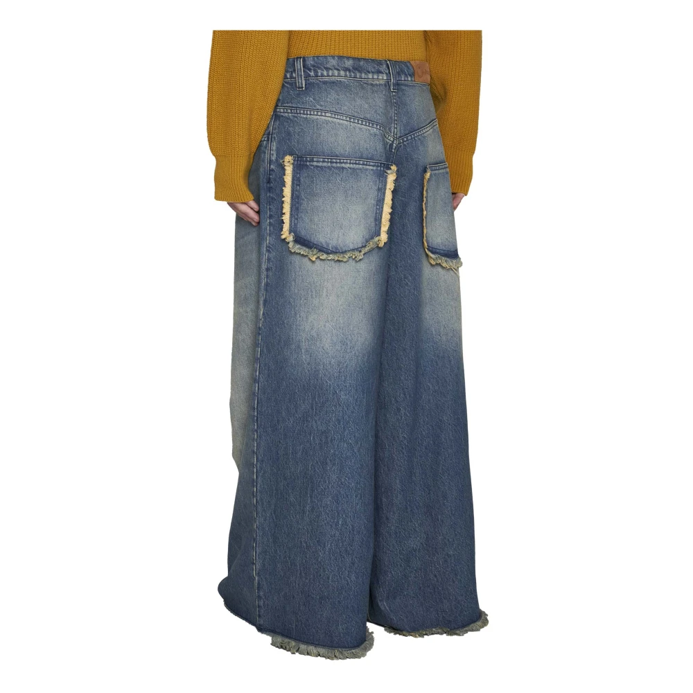 Moncler Blauwe Jeans Broek Blue Heren