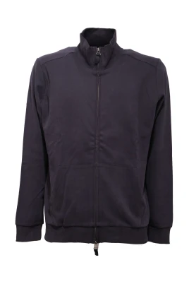 Nattblå Dragkedja Sweatshirt