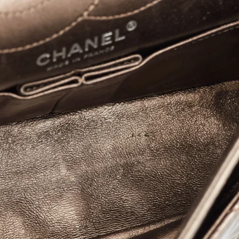 Chanel Vintage Pre-owned Fabric chanel-bags Gray Dames