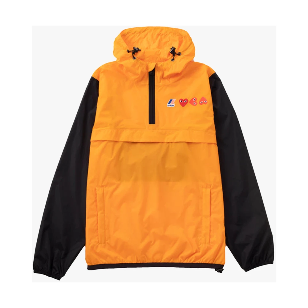 Comme des Garçons Play K-Way Leon Half-Zip Hoodie Orange, Herr