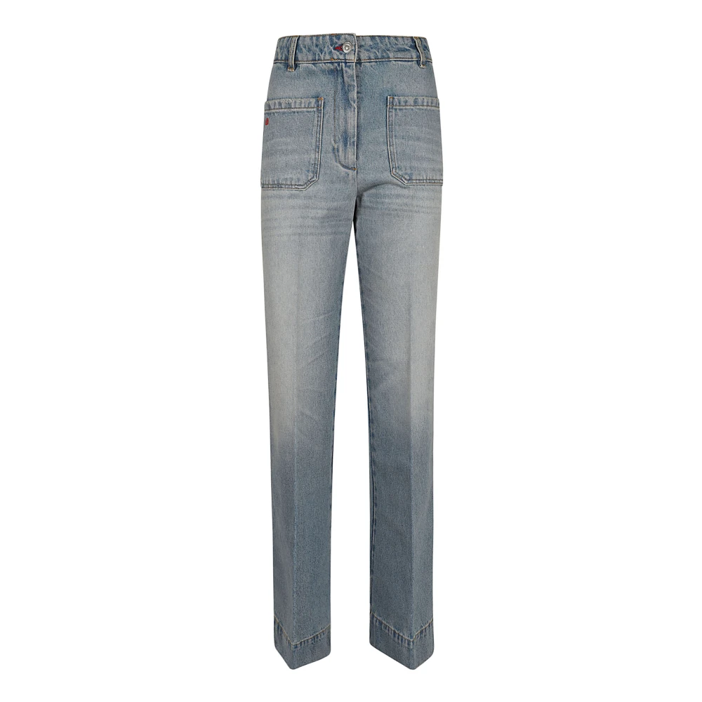 Victoria Beckham Lichtblauwe Wassing Alina Jeans Blue Dames