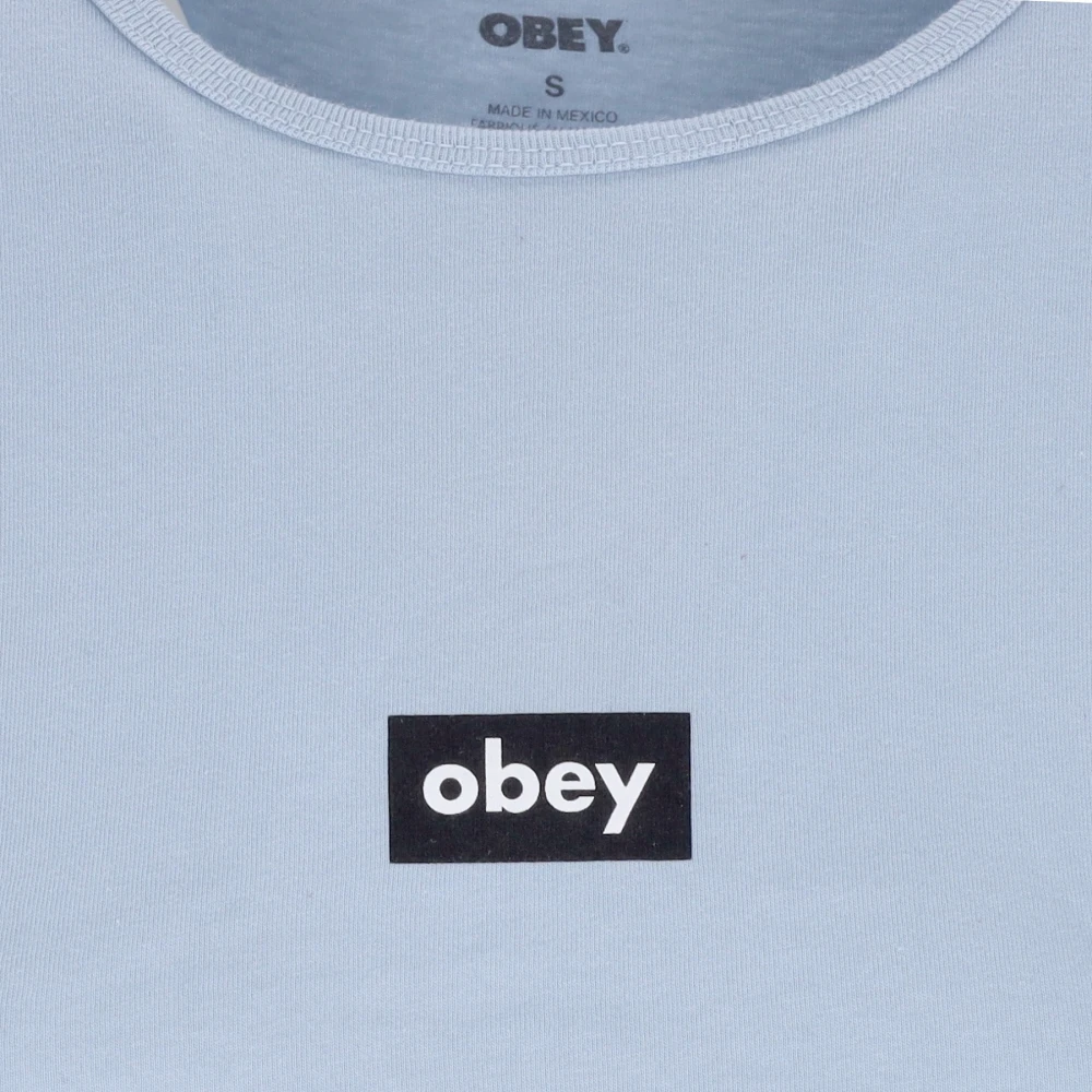 Obey Korte mouwen T-shirt Goed Grijs Blue Dames