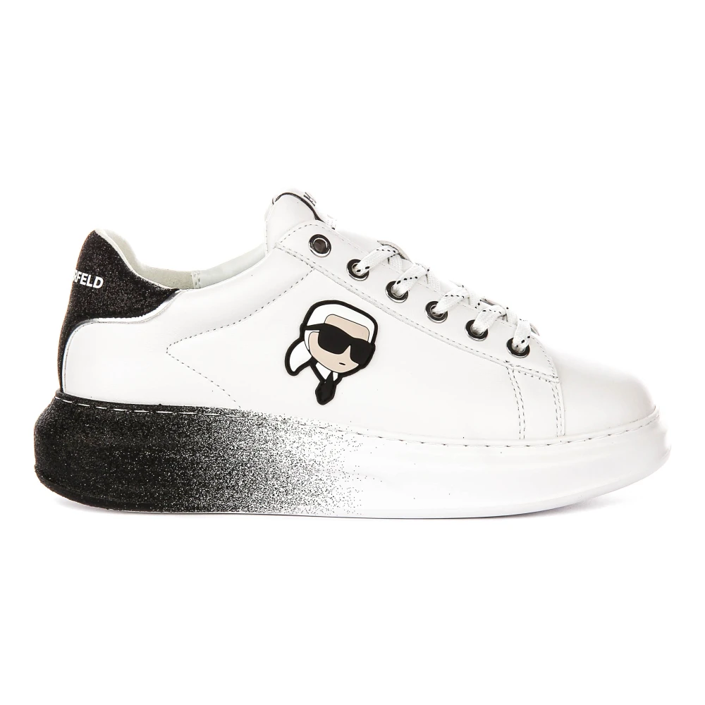 Karl Lagerfeld White Sneakers, Female, 5 Uk, Ikon Nft Kapri Ombre Trainers