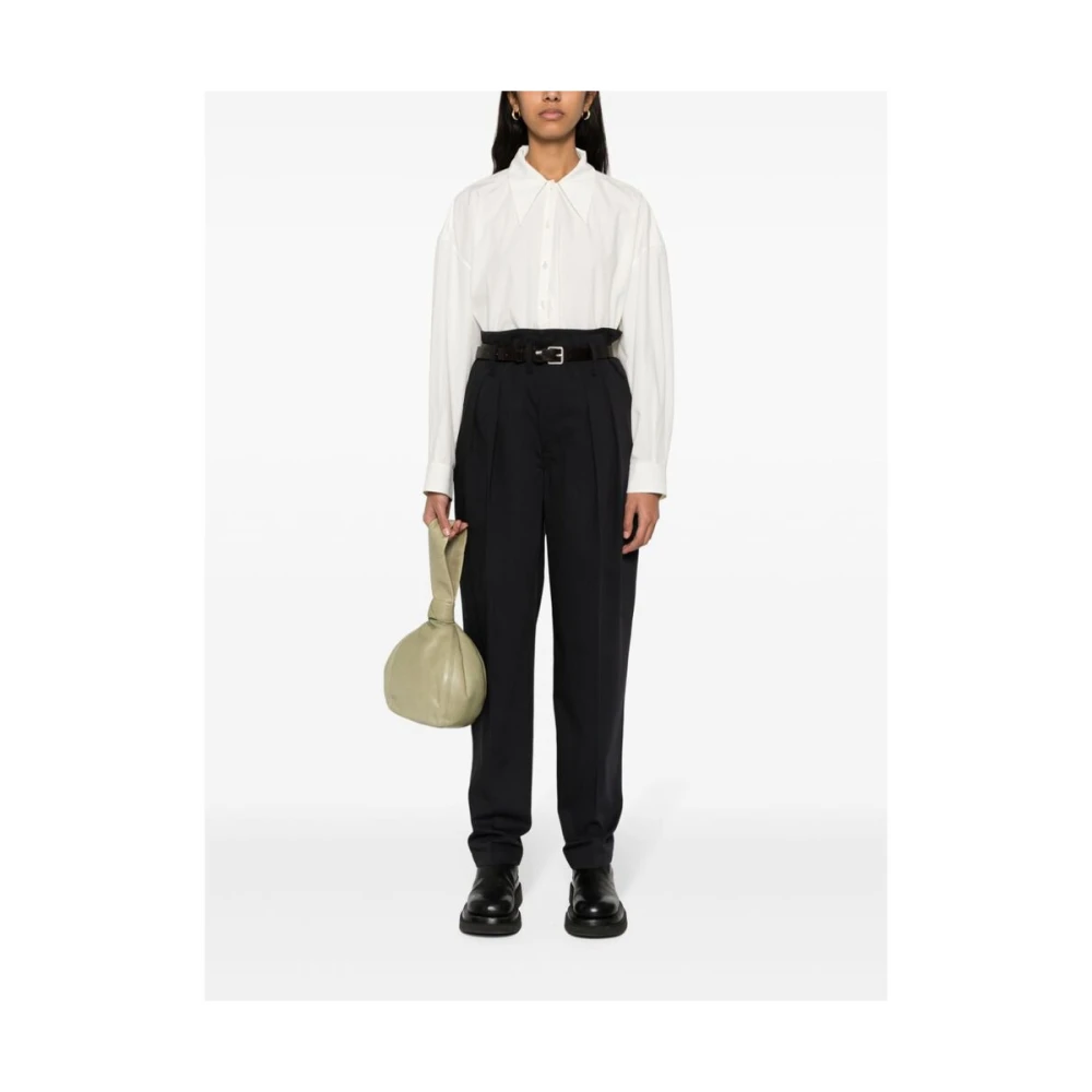 Lemaire Wide Trousers Black Heren