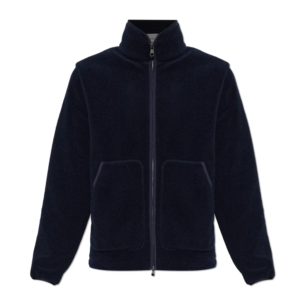 Moncler Men's Blue Fleece Jacket UK Size 42 - Mytheresa - Image 3