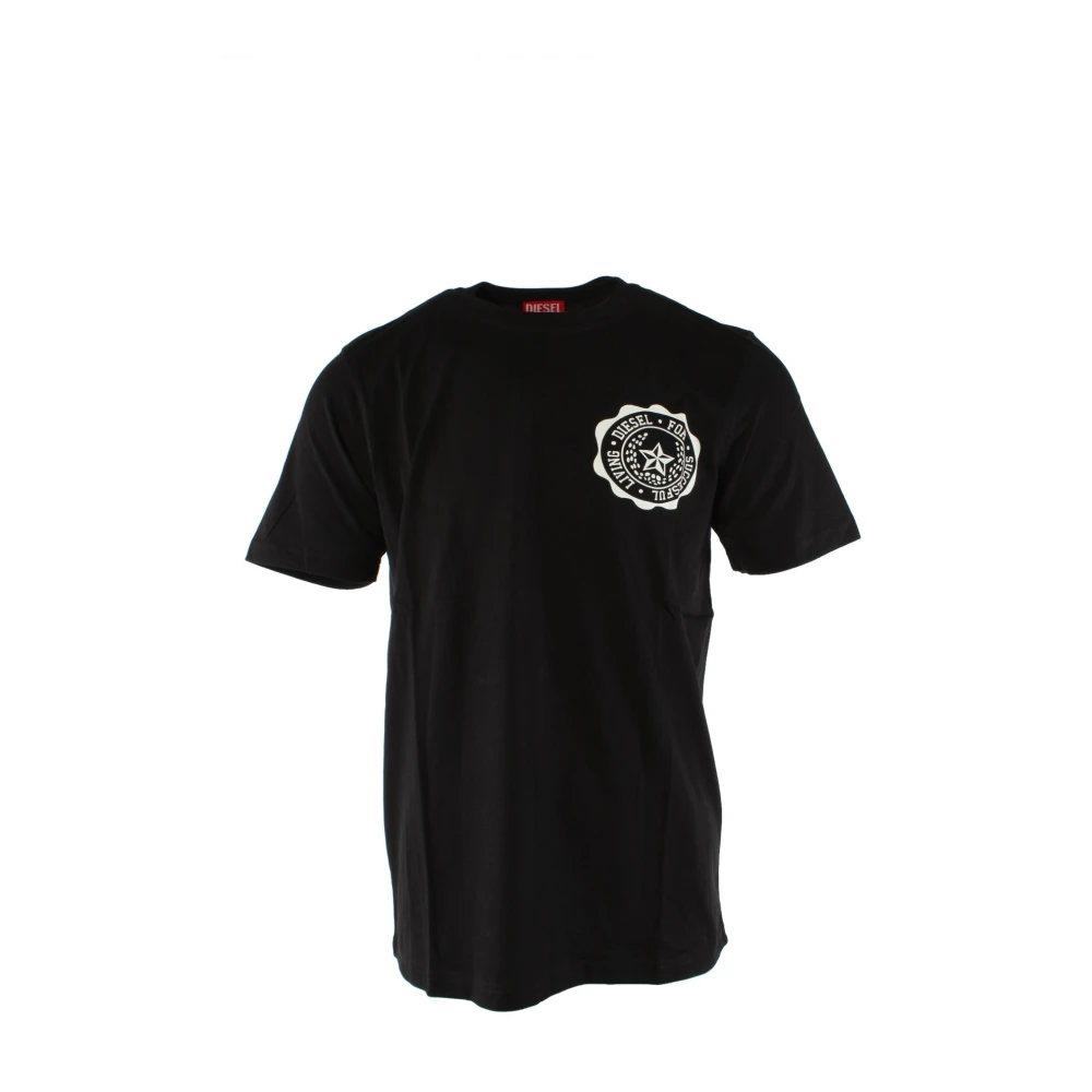 Diesel Heren Zwart T-shirt Black Heren