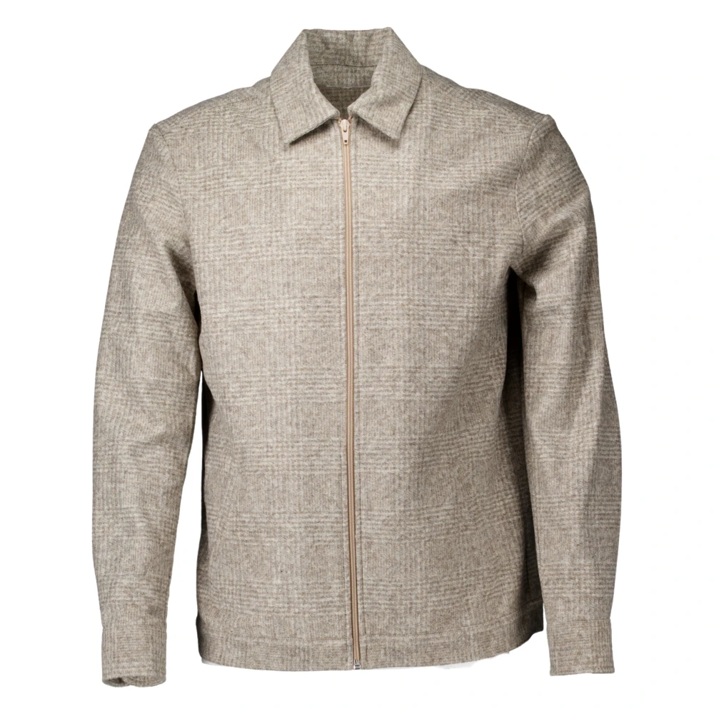 John Miller Lichtbruine Vest Stijl Beige Heren
