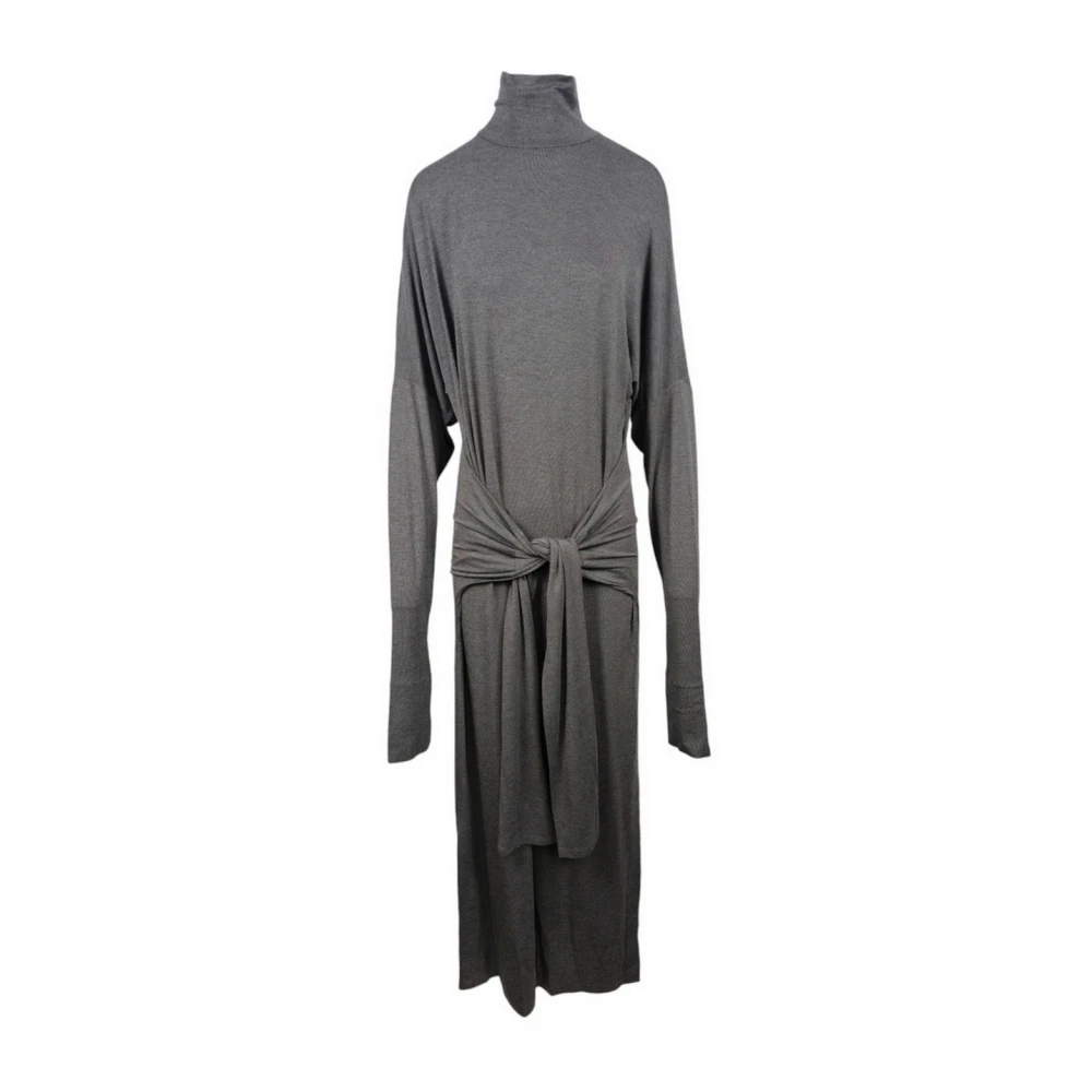 Norma Kamali Antraciet Coltrui Jurk in Grijs Gray Dames