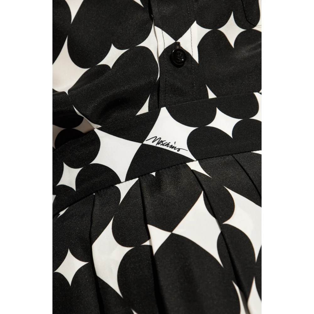 Moschino Rok met bedrukt patroon Black Dames