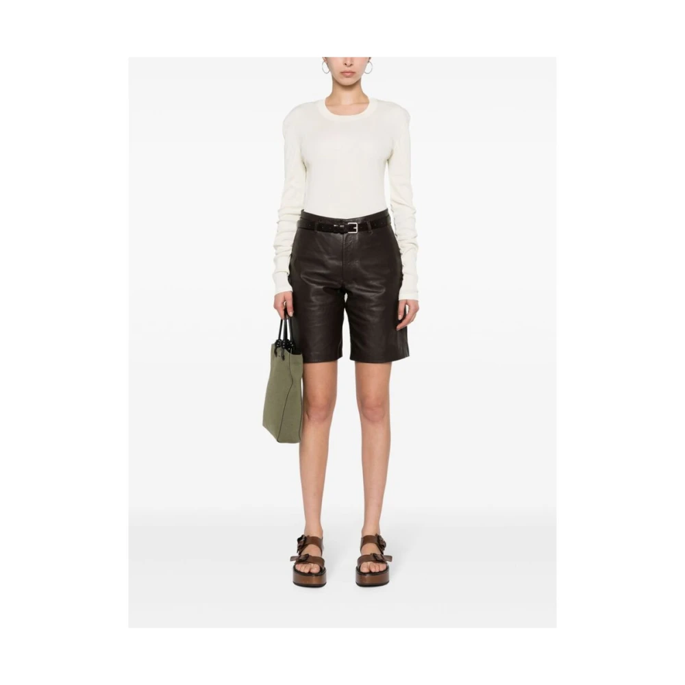 Lemaire Casual Shorts Brown Dames