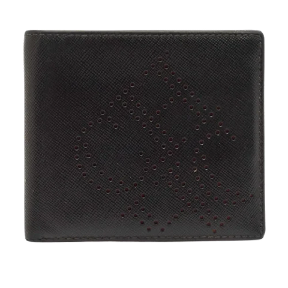 Carolina Herrera Pre-owned Leather wallets Black Heren