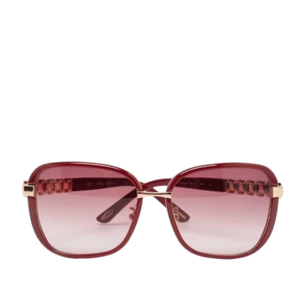 Chopard Pre-owned Fabric sunglasses Red Dames
