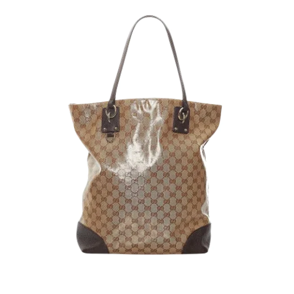 Gucci Vintage Pre-owned Plastic gucci-bags Brown Dames