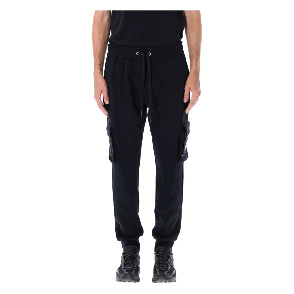 Moose Knuckles Svarta Aw23 Cargo Joggingbyxor Black, Herr