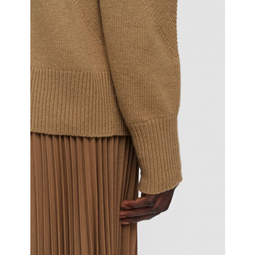 joseph Merino Wool High Neck Jumper Brown Dames