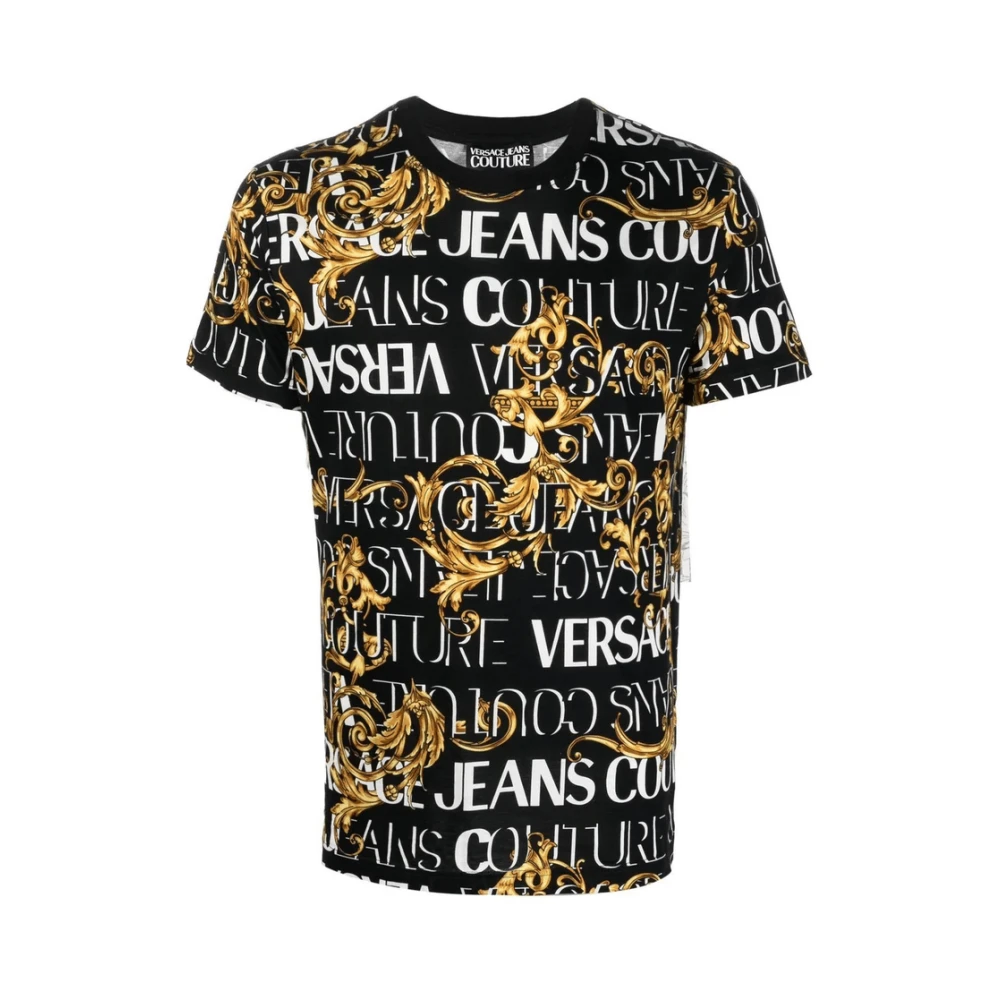 Versace Jeans Couture Baroque Noir T-Shirt Multicolor Heren