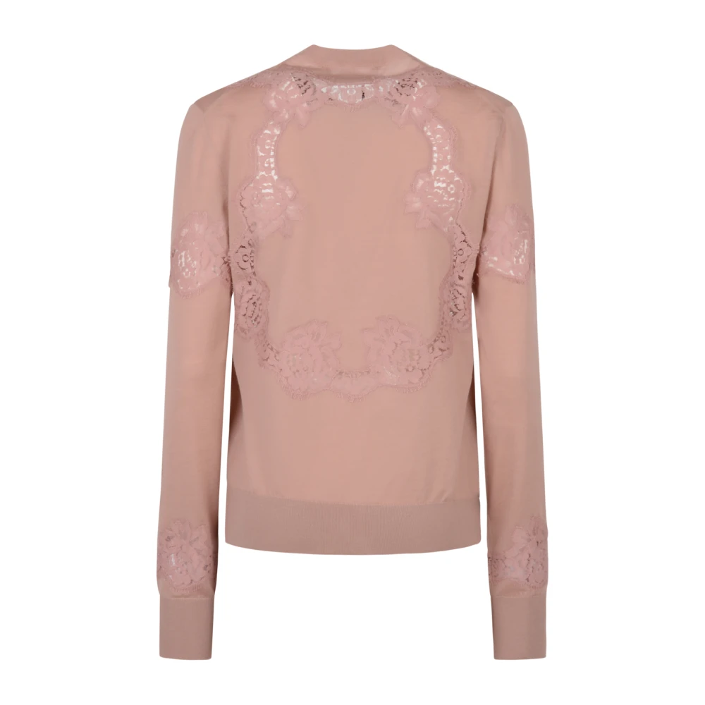 Dolce & Gabbana Stijlvolle Cardigan Sweaters Pink Dames