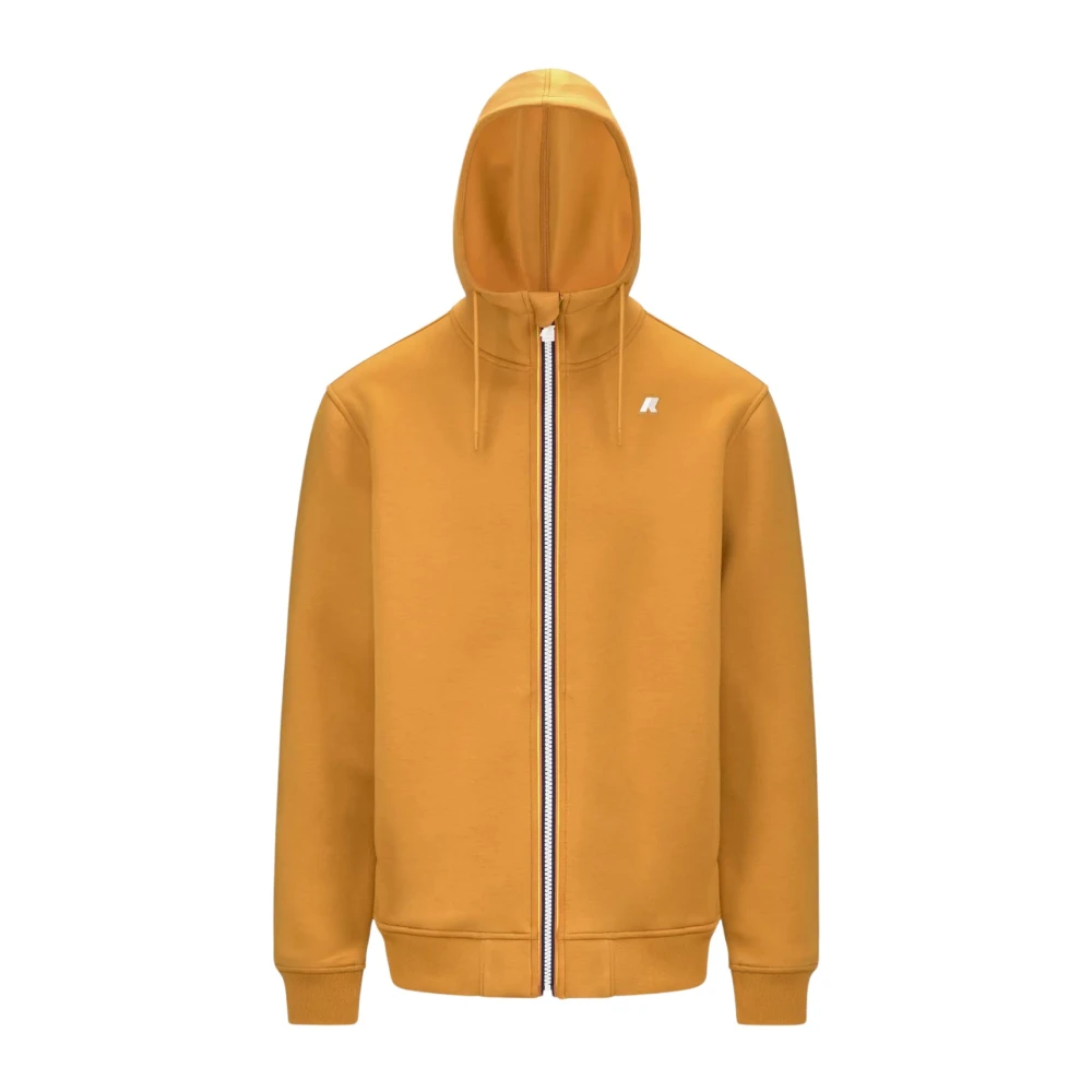 K-Way Gul Tröja Regular Fit Hoodie Yellow, Herr