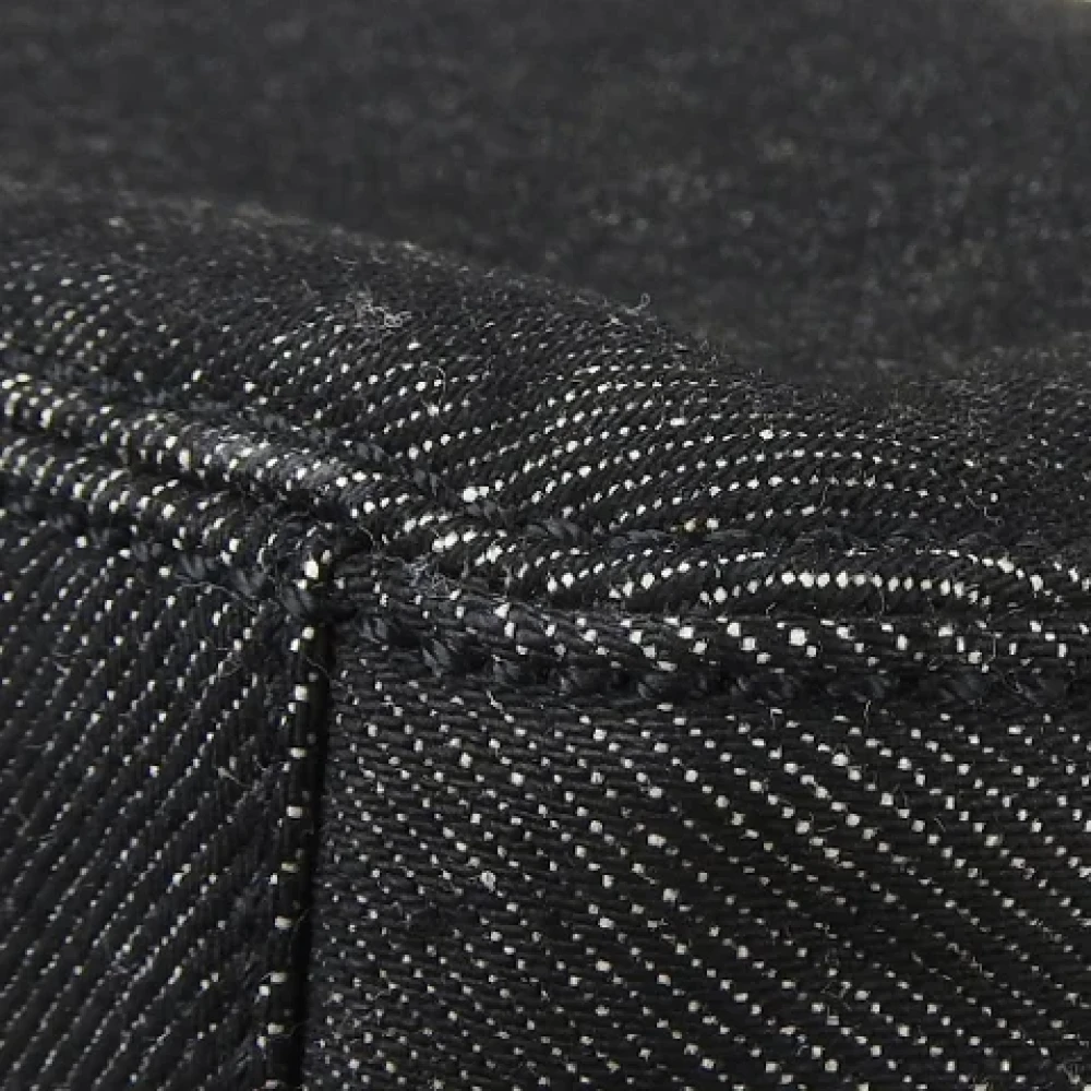 Chanel Vintage Pre-owned Denim handbags Black Dames