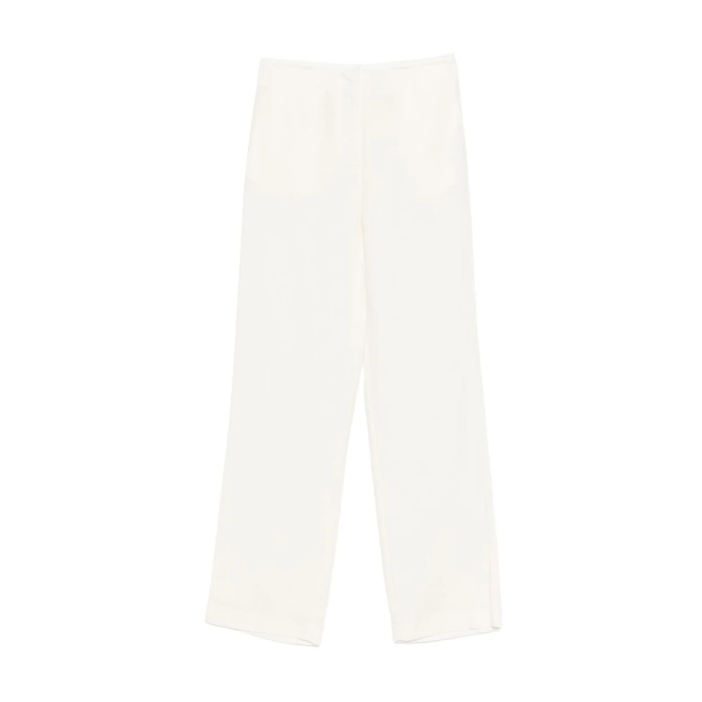 Patrizia Pepe Vrouw Beige Broeken Dames, S, Straight Broeken