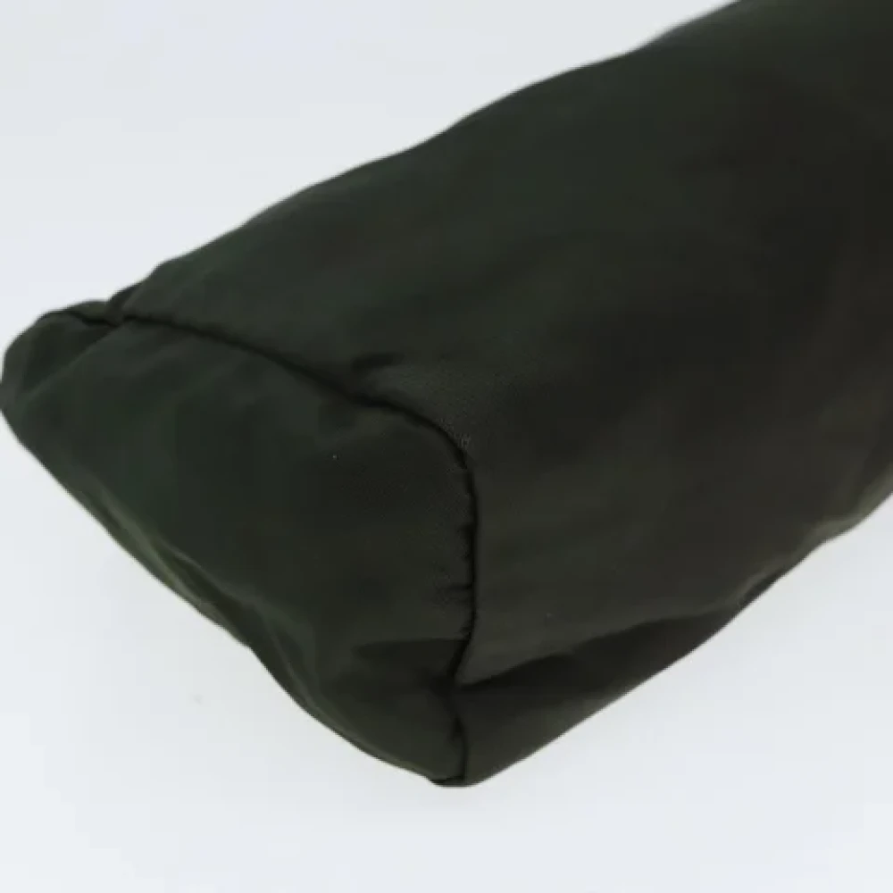 Prada Vintage Pre-owned Nylon pouches Brown Dames