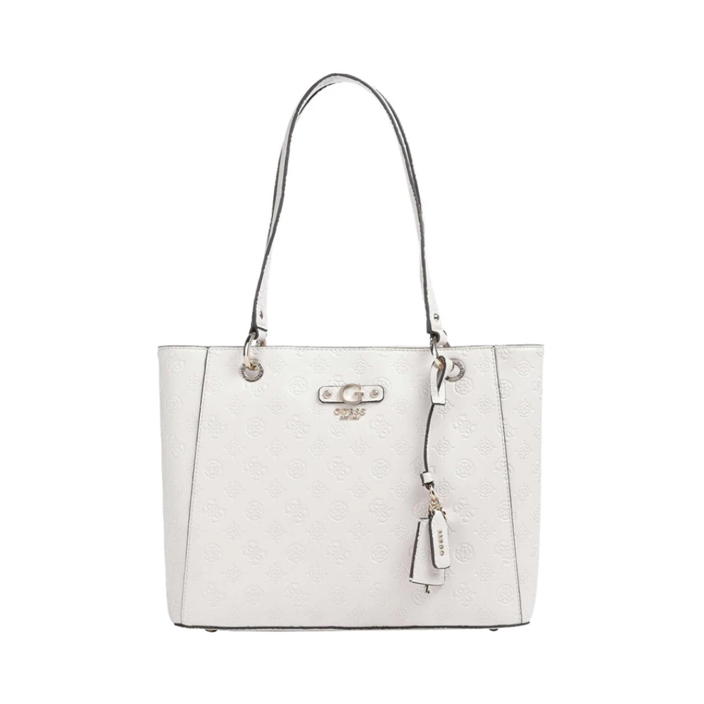 Guess Elegante witte handtas met gouden details Beige Dames