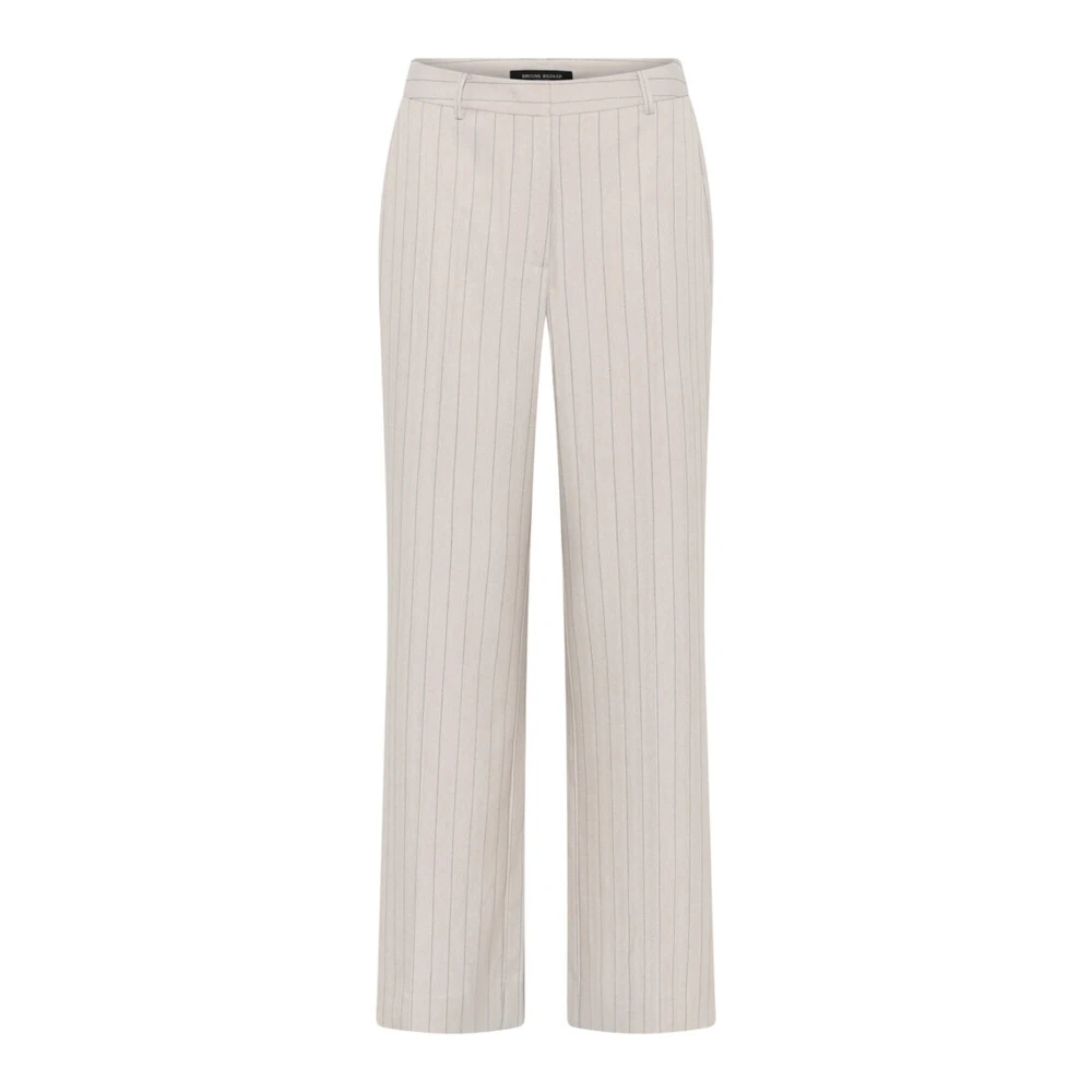 Bruuns Bazaar Elegante gestreepte Apricotbbeleza broek Beige Dames