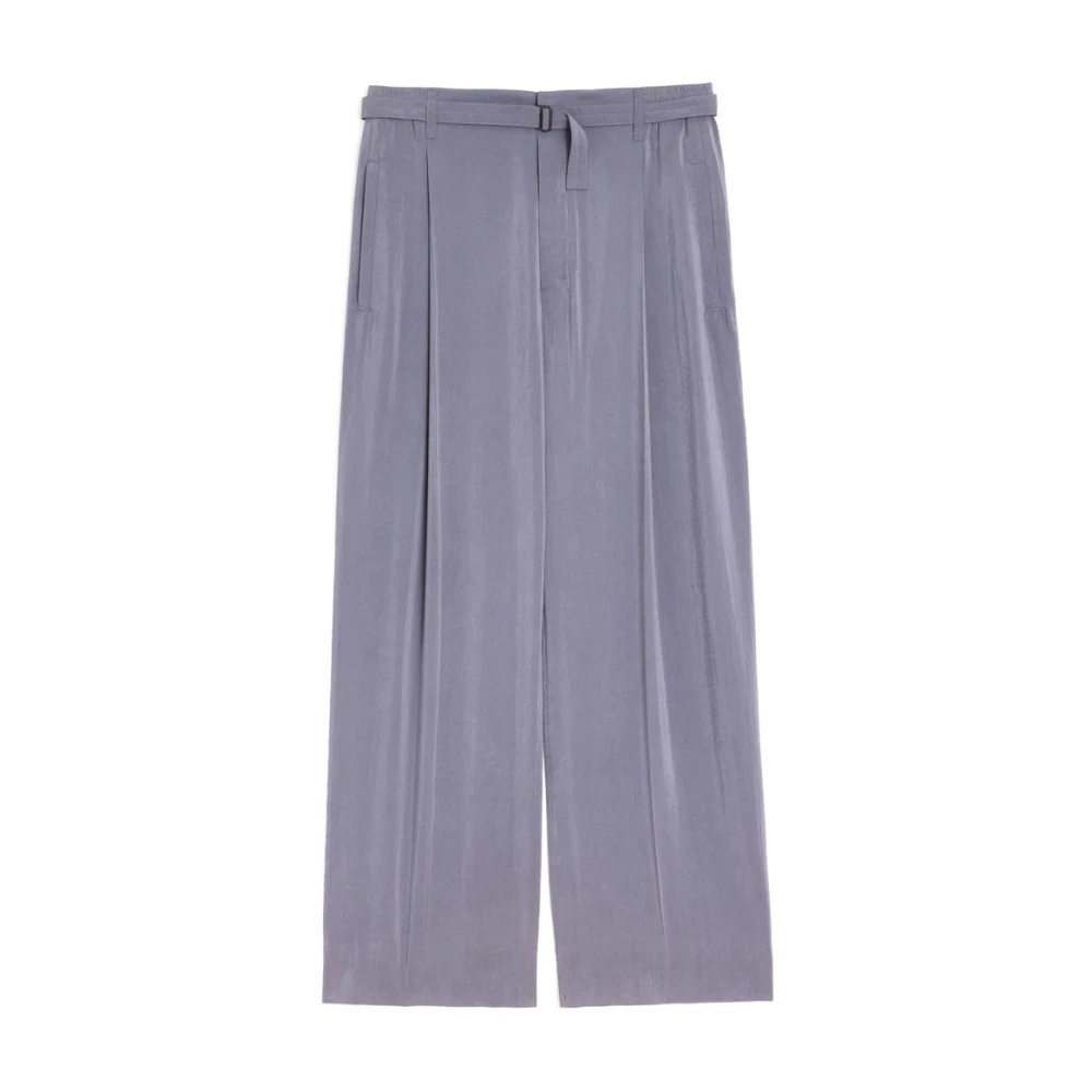 Lemaire Grijze elastische taille riem broek Gray Dames