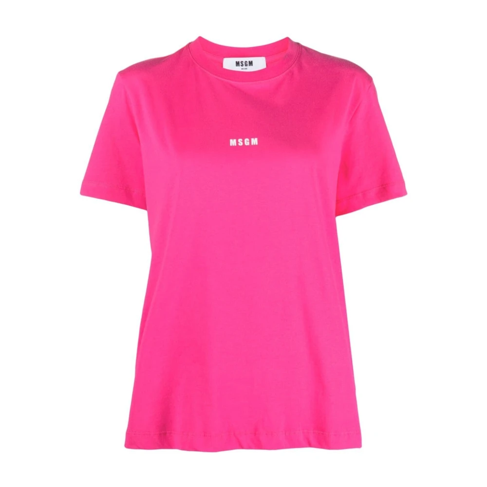 Msgm - Tops > T-Shirts - Pink - Msgm - Modalova
