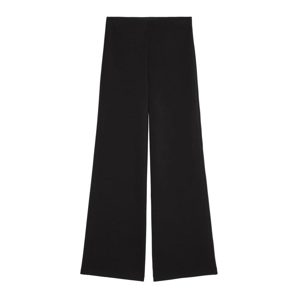 Marc O'Polo Jersey broek recht Black Dames