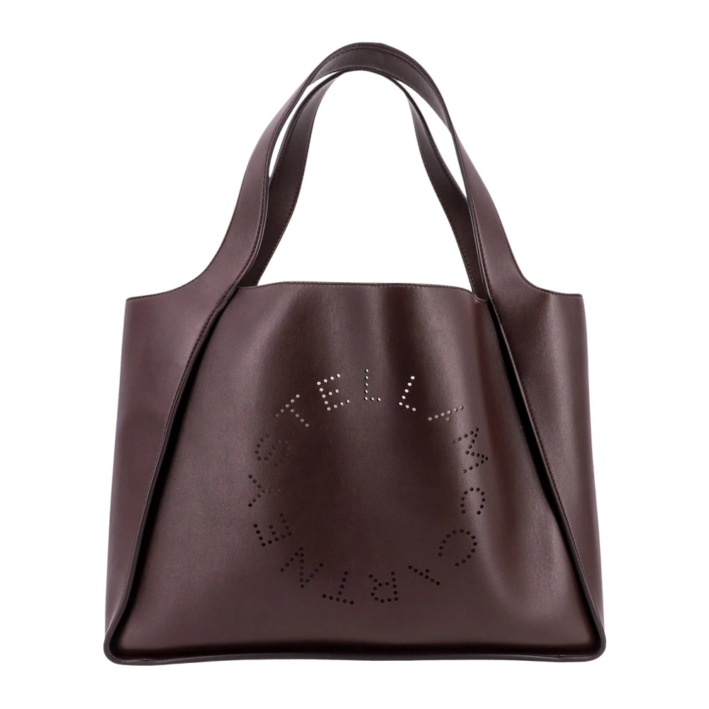 Stella Mccartney Bruine Geperforeerde Logo Schoudertas Brown Dames