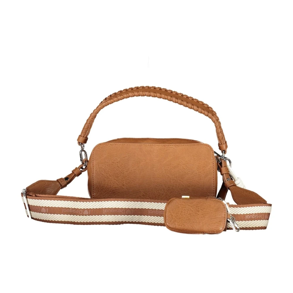 Desigual Bruine Schoudertas met Afneembare Banden Brown Dames
