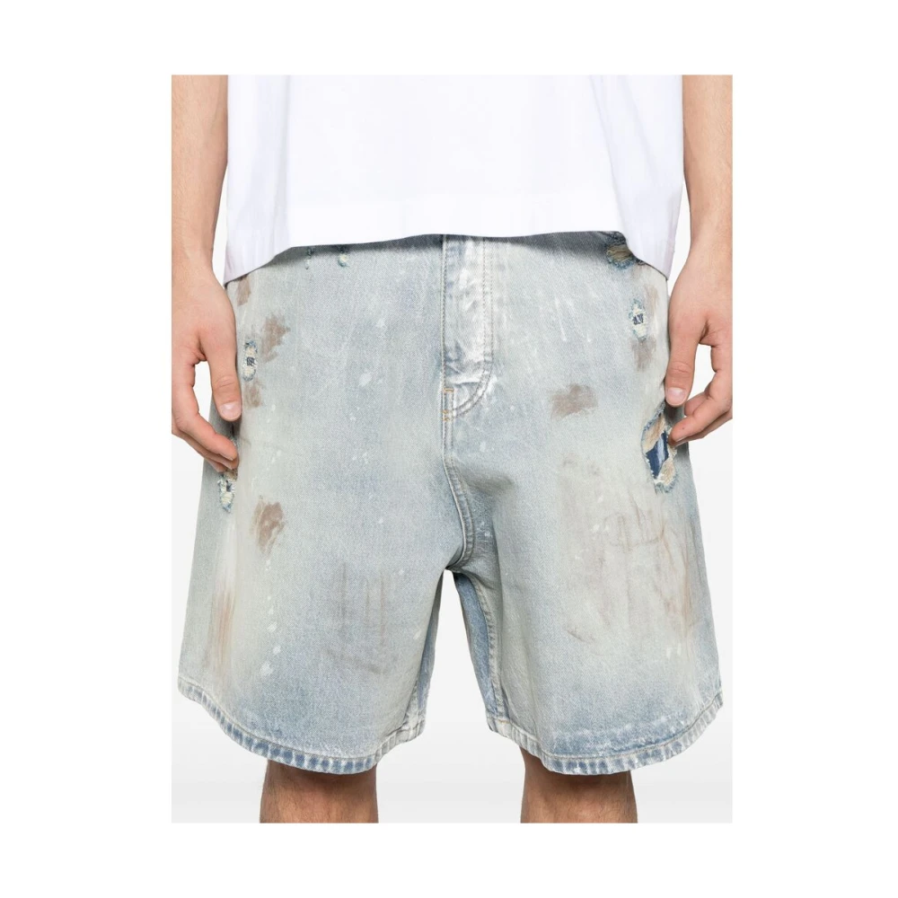Vetements Blauwe knoopsluiting klassieke vijf zakken Blue Heren