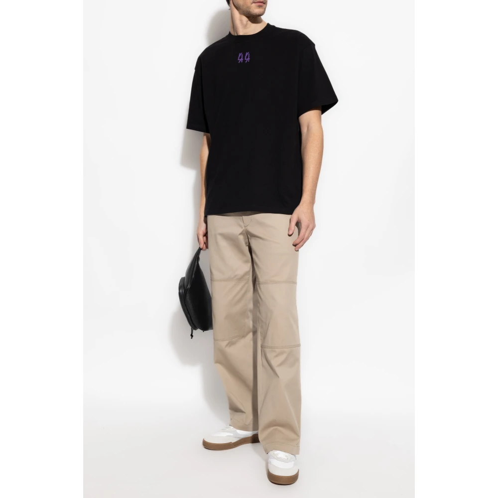 44 Label Group Bedrukt T-shirt Black Heren