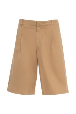 brown-bermuda-shorts-elegant-pleats
