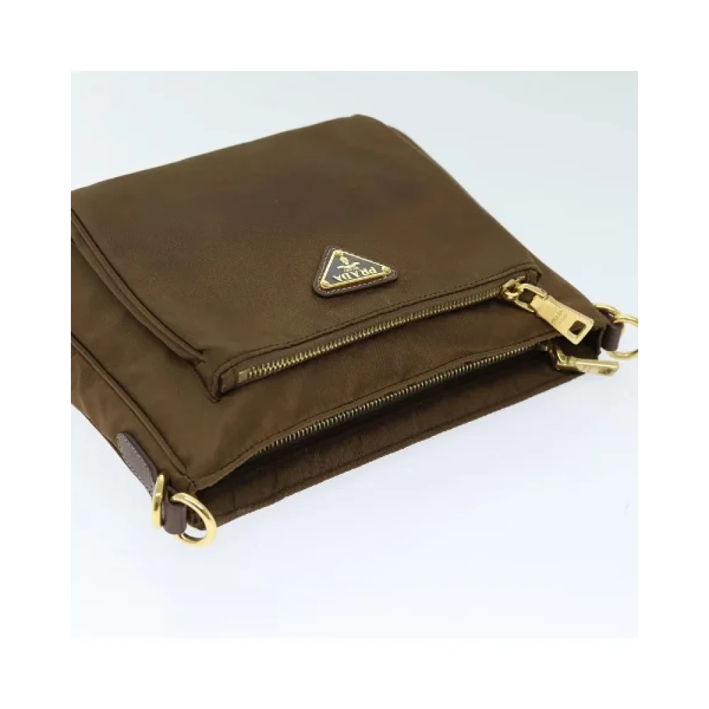 Prada Vintage Pre-owned Nylon prada-bags Brown Dames