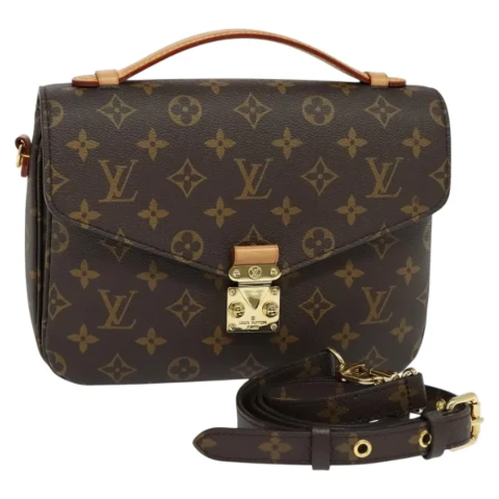 Louis Vuitton Vintage Pre-owned Canvas handbags Brown Dames
