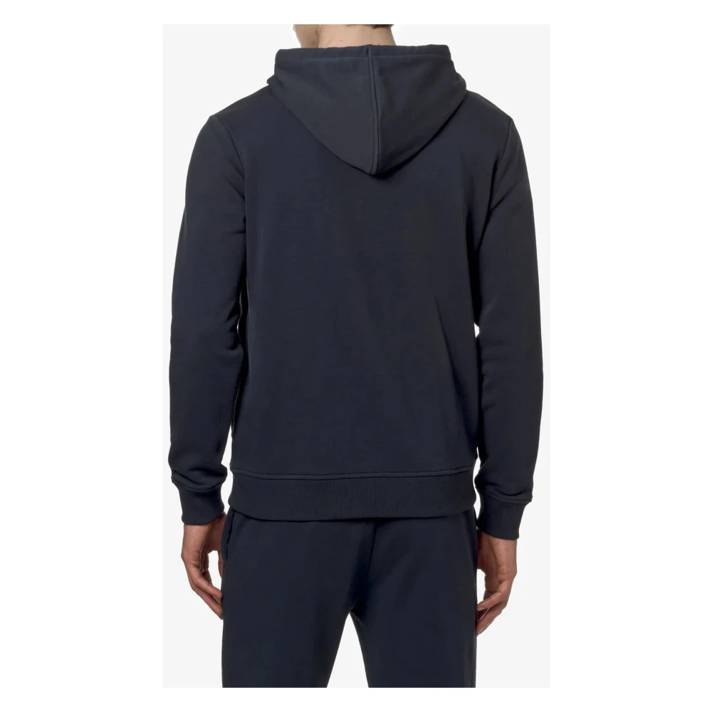 K-way Blauwe Diepte Poly Katoenen Jas Blue Heren