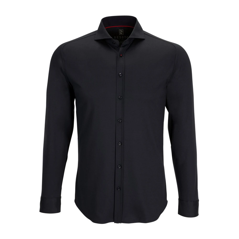Desoto Zwart Business Overhemd Slim Fit Black Heren