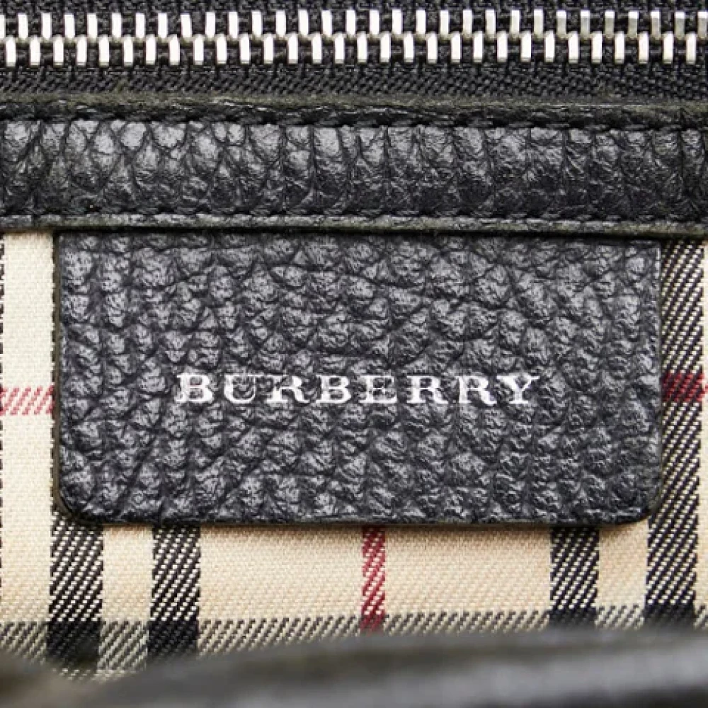 Burberry Vintage Pre-owned Leather handbags Black Dames