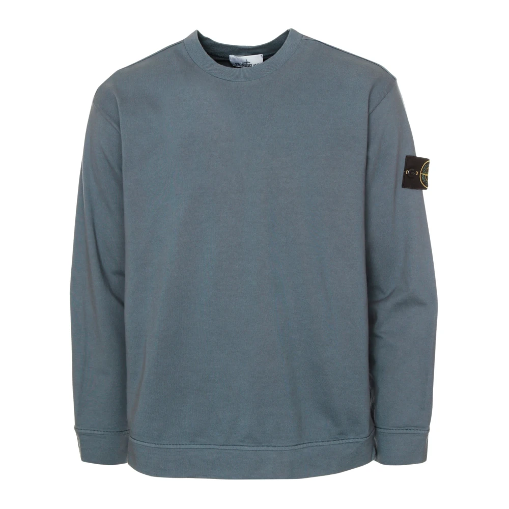 Stone Island Lichtgewicht Sweatshirt met Ronde Hals Blue Heren