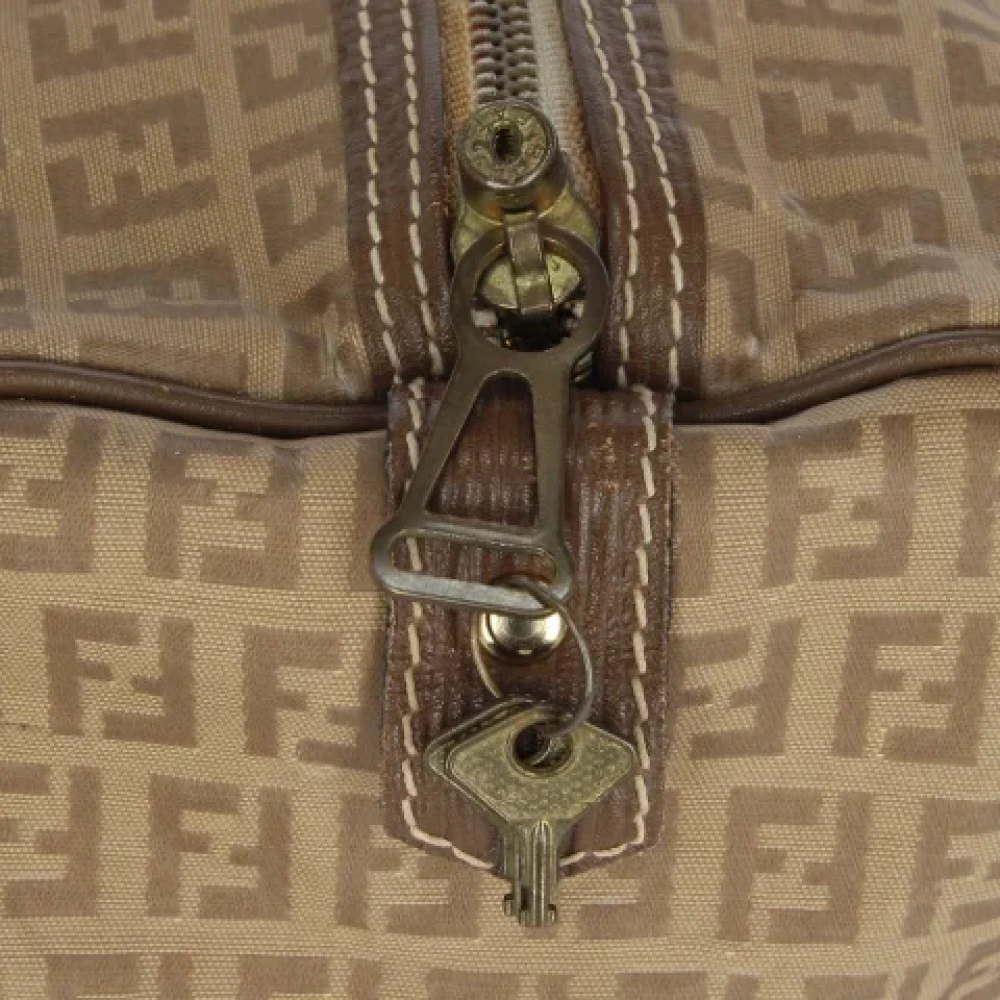 Fendi Vintage Pre-owned Canvas fendi-bags Beige Dames
