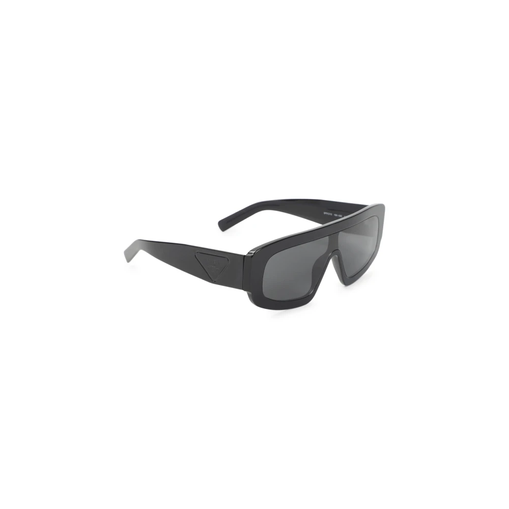 Prada Men's Black Sunglasses, One Size, Mask-Squared Frame Sunglasses