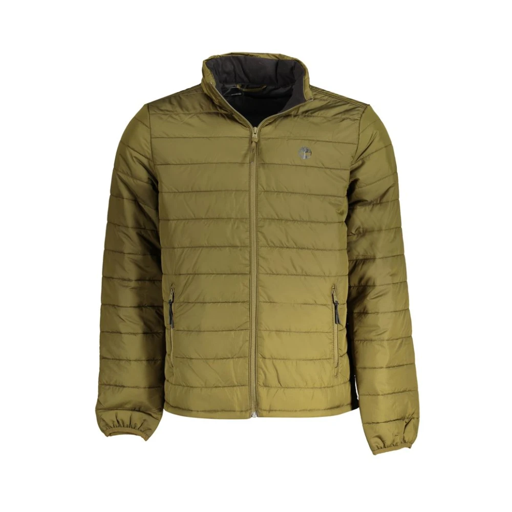 Timberland Men's Green Winter Jackets, M, Polyester Sports Jacket With Nylon